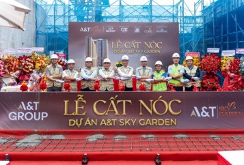 Cất nóc dự án A&T Sky Garden