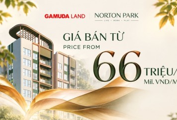 Giá bán căn hộ Norton Park Gamuda land - 66 triệu/m2 