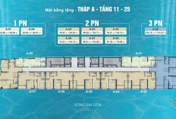 Mặt bằng căn hộ Serena Riverside: chi tiết từng tháp, từng mã căn