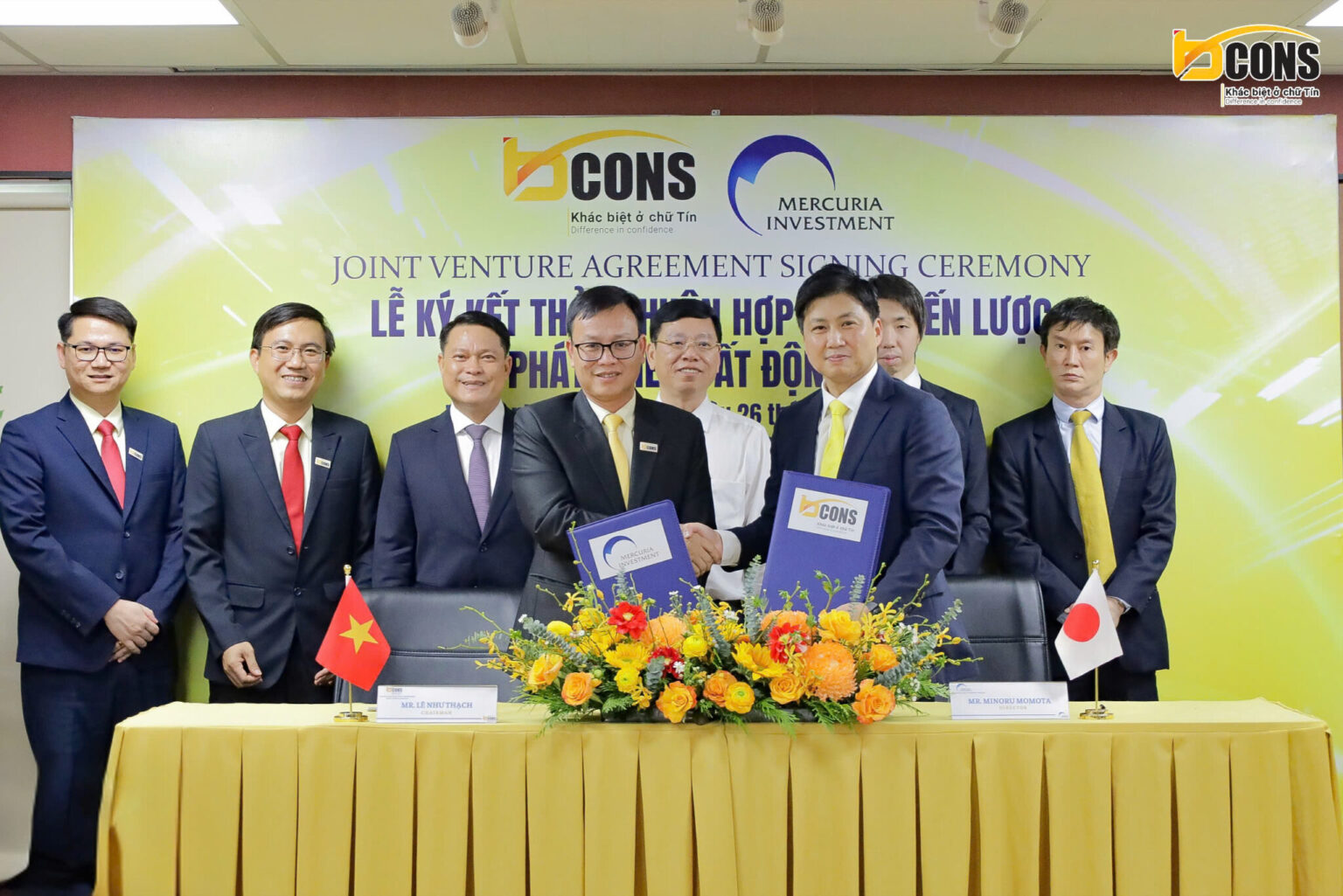 Tập đoàn Bcons bắt tay với đối tác Nhật Bản Mercuria Holdings