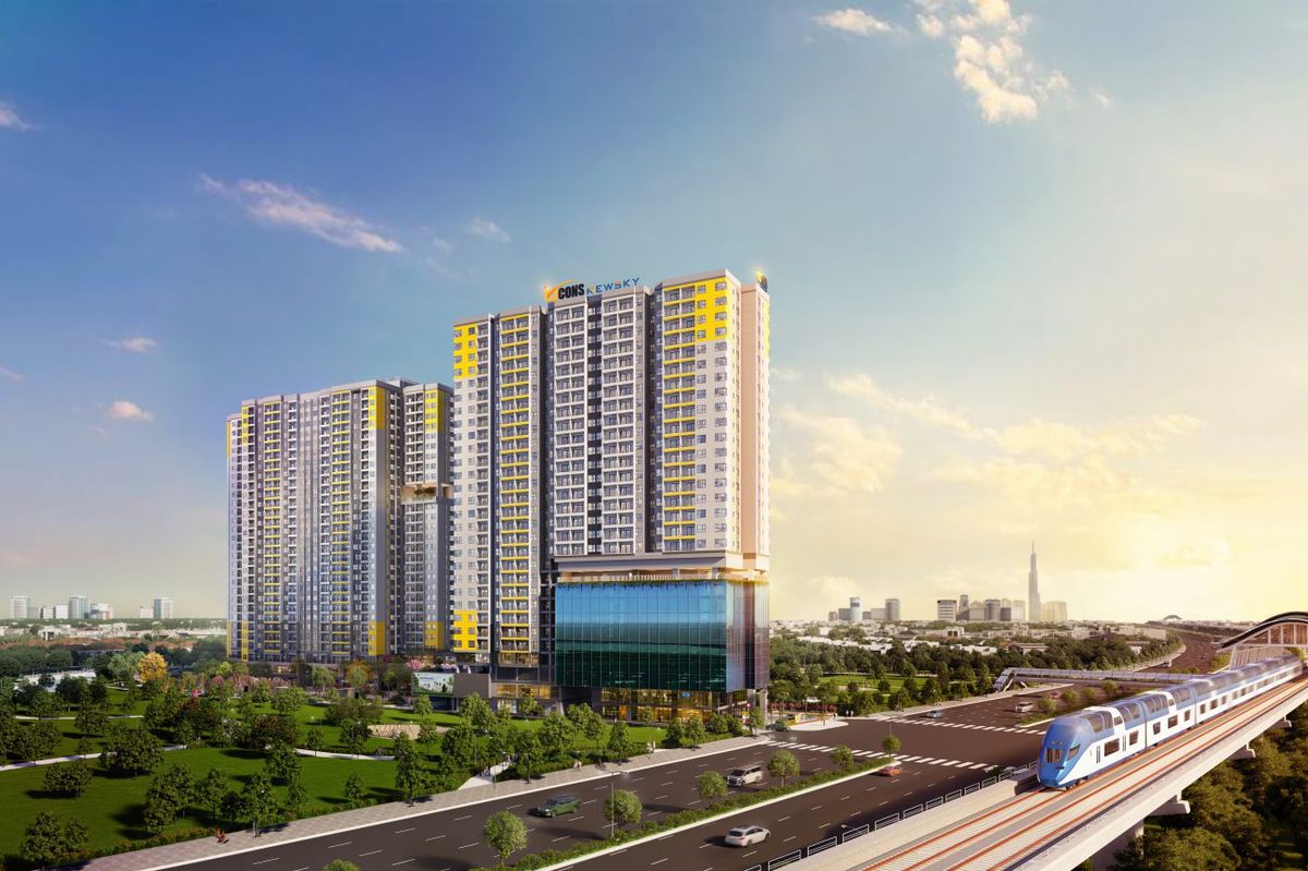 Bcons New Sky nằm trên trục Quốc lộ 13, gần tuyến metro số 2