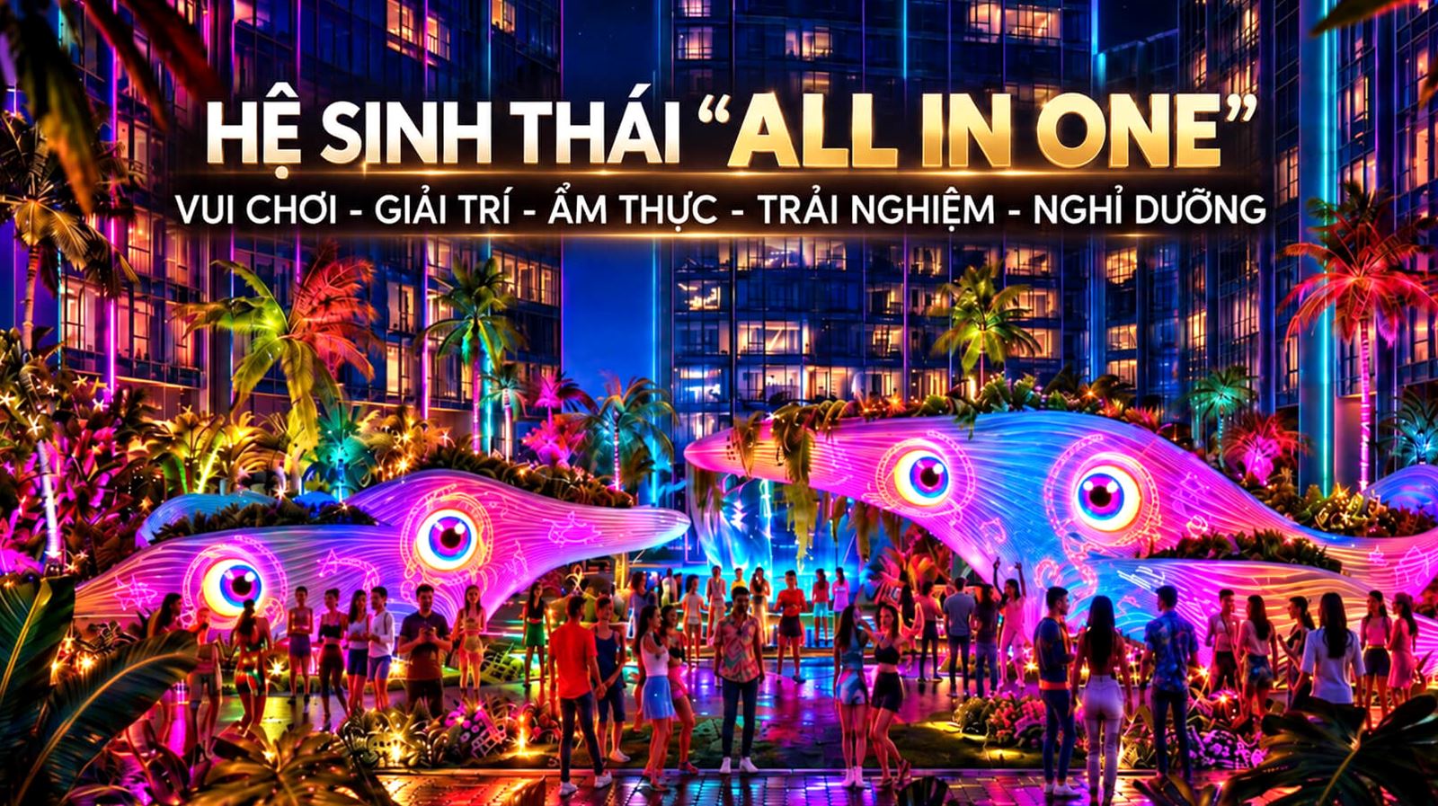 Hệ sinh thái All in One vui chơi, giải trí, ẩm thực tại Qtopia Vũng Tàu Hệ sinh thái All in One vui chơi, giải trí, ẩm thực tại Qtopia Vũng Tàu