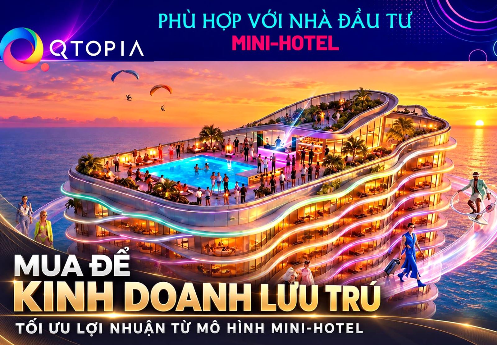 Đầu tư căn hộ Qtopia Vũng Tàu kinh doanh lưu trú theo mô hình mini-hotel Đầu tư căn hộ Qtopia Vũng Tàu kinh doanh lưu trú theo mô hình mini-hotel