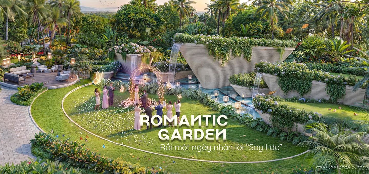 Romantic Garden, khu vườn tổ chức tiệc cưới bên biển tại Qtopia Vũng Tàu Romantic Garden, khu vườn tổ chức tiệc cưới bên biển tại Qtopia Vũng Tàu