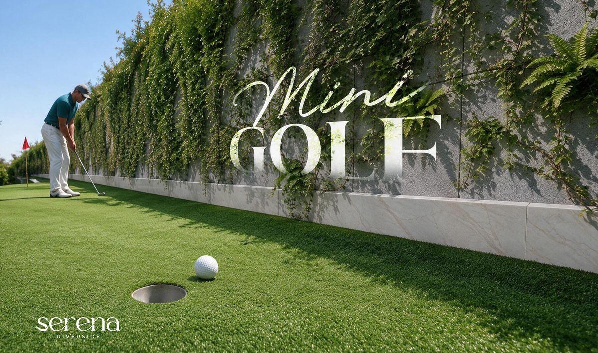 Sân mini golf nội khu Serena Riverside